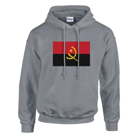 Sweat à capuche angola coton mélangé broderie durable