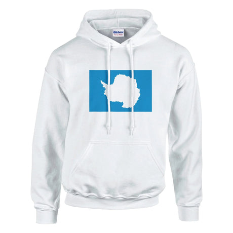 Sweat à capuche antarctique coton mélangé broderie