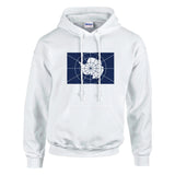 Sweat à capuche antarctique officiel coton mélangé brodé