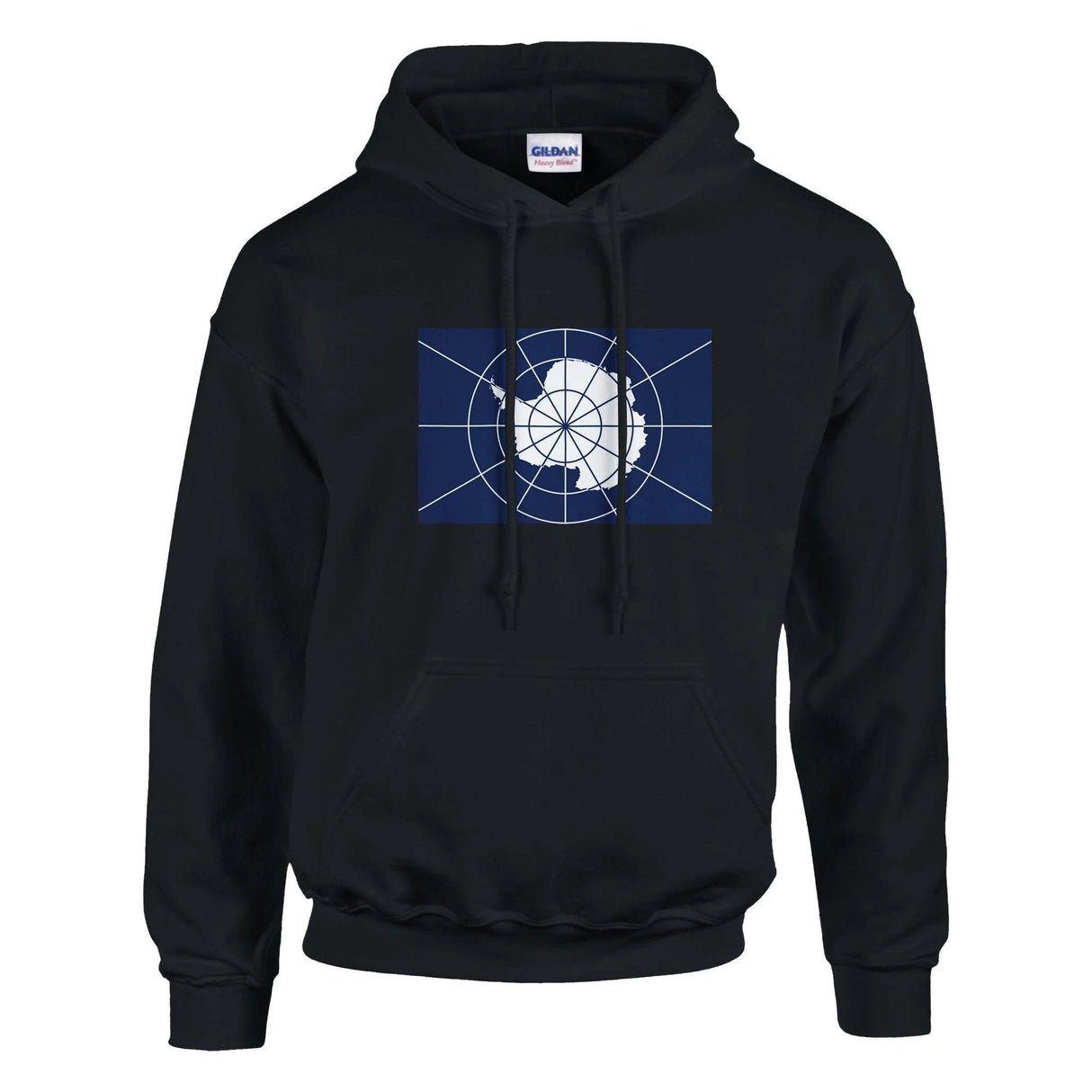 Sweat à capuche antarctique officiel coton mélangé brodé