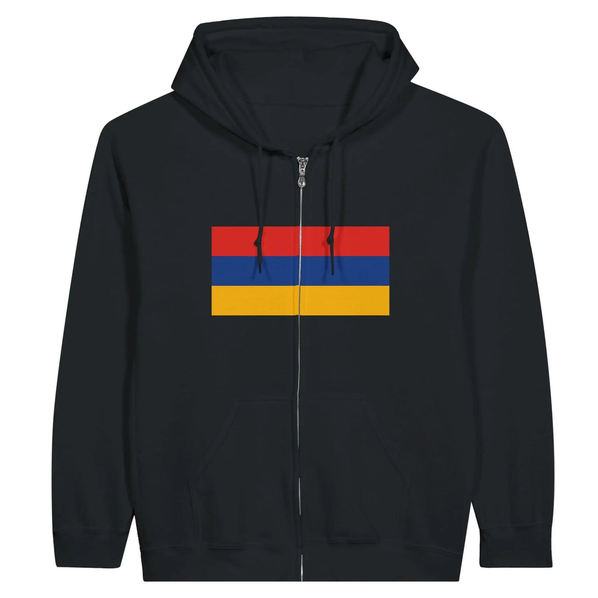 Sweat à capuche arménie coton mélangé fermeture éclair