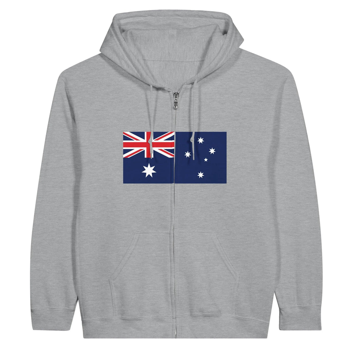 Sweat à capuche australie coton mélangé fermeture éclair