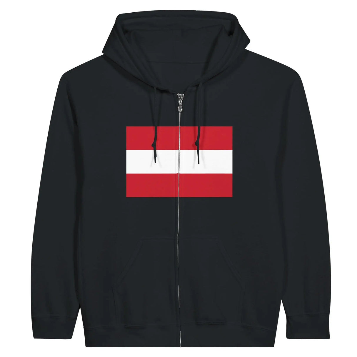 Sweat à capuche autriche coton mélangé fermeture éclair
