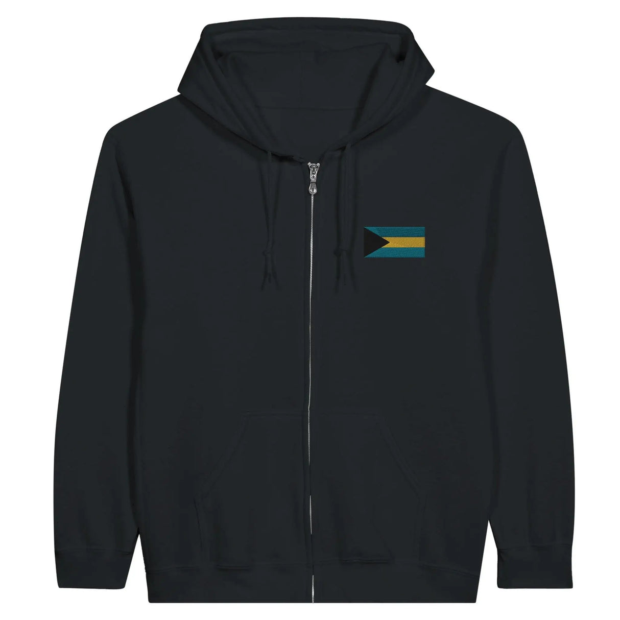 Sweat à capuche bahamas broderie couleur coton mélangé