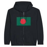 Sweat à capuche bangladesh coton mélangé fermeture éclair