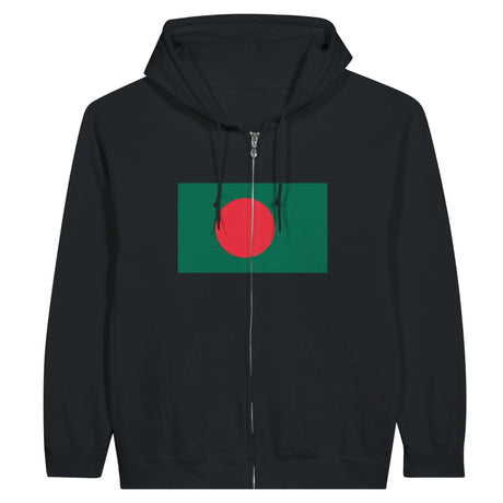 Sweat à capuche bangladesh coton mélangé fermeture éclair