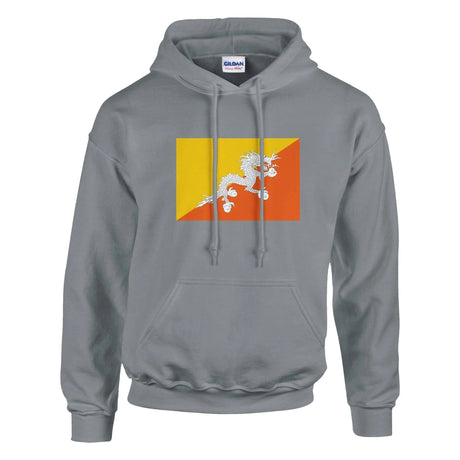 Sweat à capuche bhoutan coton mélangé broderie couleur