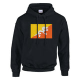 Sweat à capuche bhoutan coton mélangé broderie couleur