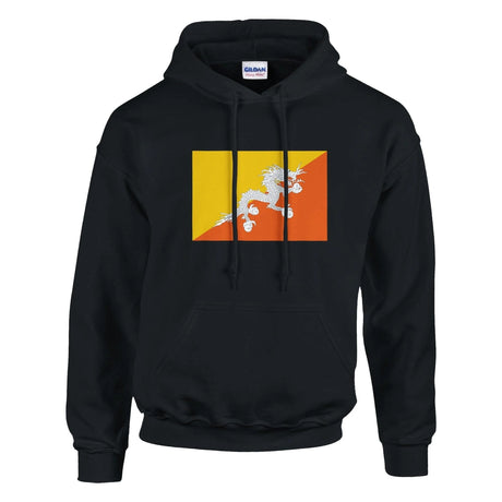Sweat à capuche bhoutan coton mélangé broderie couleur