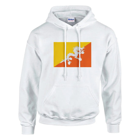 Sweat à capuche bhoutan coton mélangé broderie couleur
