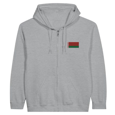 Sweat à capuche biélorussie coton mélangé broderie couleur