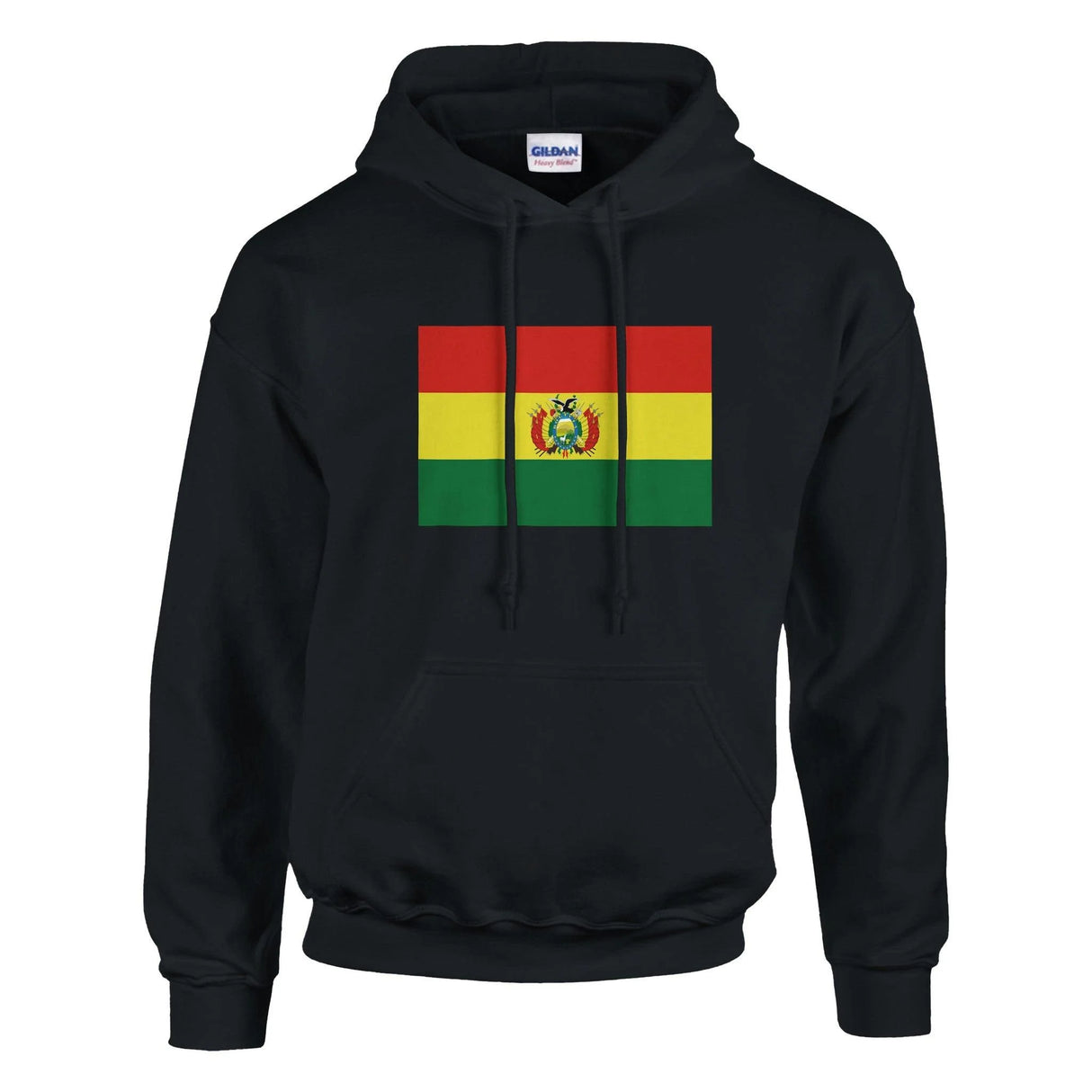 Sweat à capuche bolivie coton mélangé broderie couleur