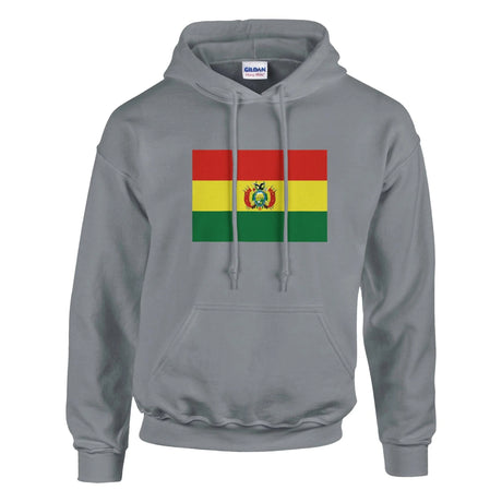 Sweat à capuche bolivie coton mélangé broderie couleur
