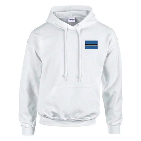 Sweat à capuche botswana coton mélangé broderie couleur
