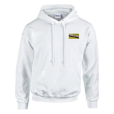Sweat à capuche brunei brodé coton mélangé confortable