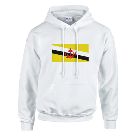 Sweat à capuche brunei coton mélangé broderie durable