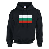 Sweat à capuche bulgarie coton mélangé broderie couleur