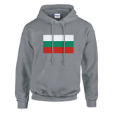 Sweat à capuche bulgarie coton mélangé broderie couleur
