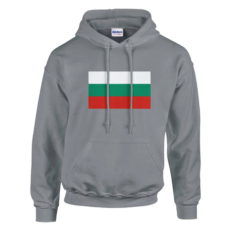 Sweat à capuche bulgarie coton mélangé broderie couleur