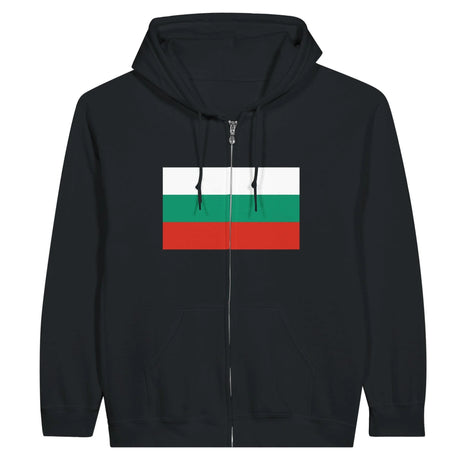 Sweat à capuche bulgarie coton mélangé fermeture éclair