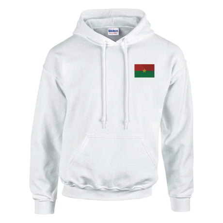 Sweat à capuche burkina faso broderie coton mélangé