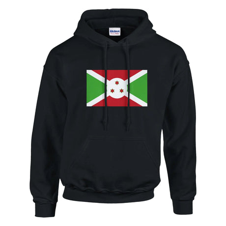Sweat à capuche burundi coton mélangé broderie couleur
