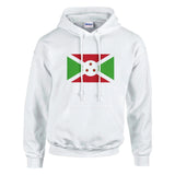 Sweat à capuche burundi coton mélangé broderie couleur