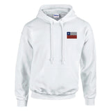 Sweat à capuche chili brodé coton mélangé confort supérieur