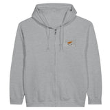 Sweat à capuche chypre coton mélangé broderie couleur