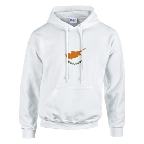 Sweat à capuche chypre coton mélangé broderie couleur