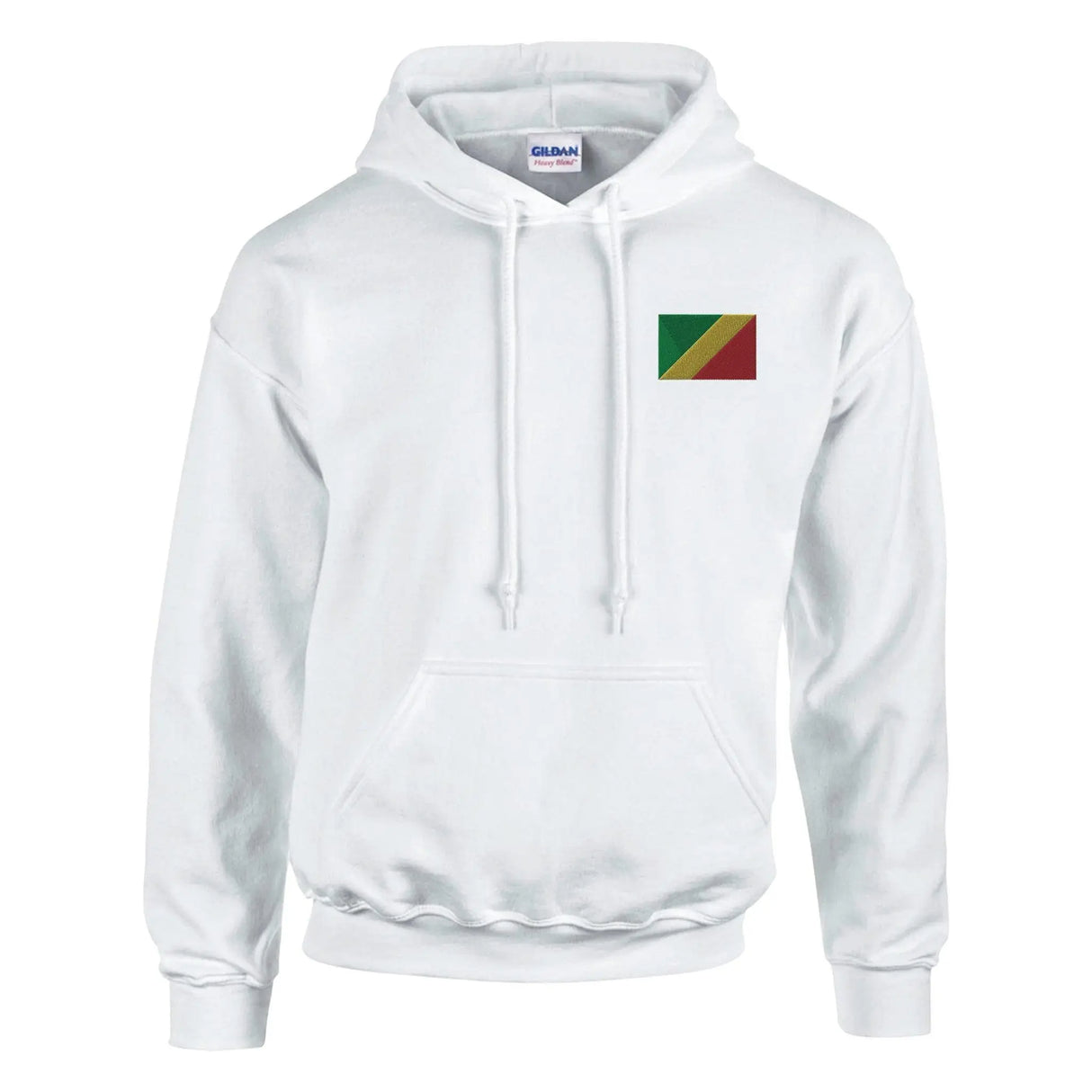 Sweat à capuche congo brodé coton mélangé confortable