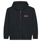 Sweat à capuche corée du nord coton broderie couleur