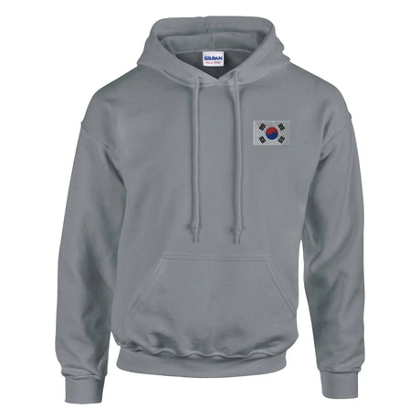 Sweat à capuche corée du sud brodé coton mélangé