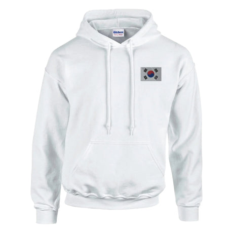 Sweat à capuche corée du sud brodé coton mélangé