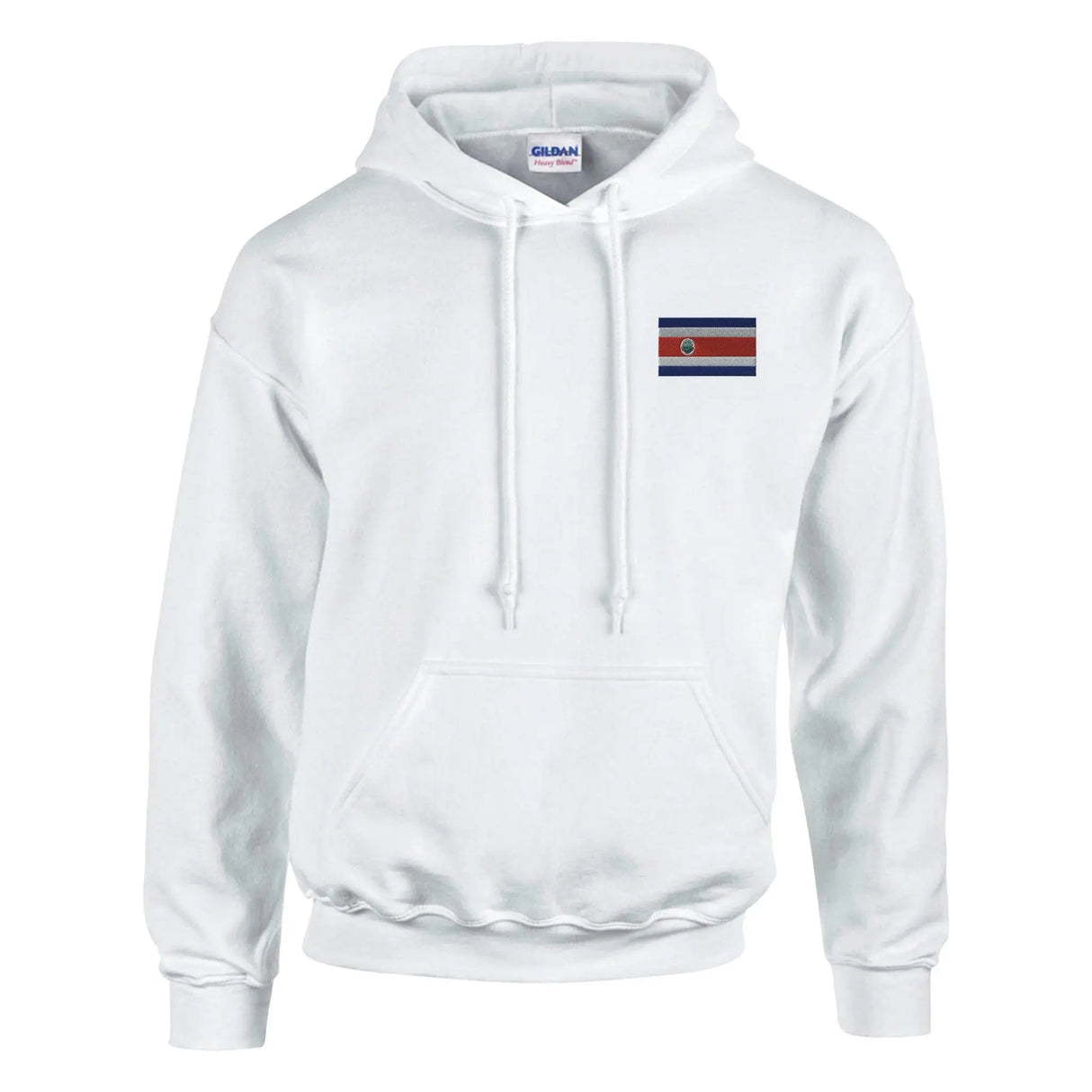 Sweat à capuche costa rica broderie couleur coton mélangé