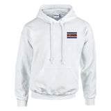 Sweat à capuche costa rica broderie couleur coton mélangé