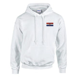 Sweat à capuche croatie broderie coton mélangé