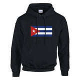 Sweat à capuche cuba coton mélangé broderie confortable