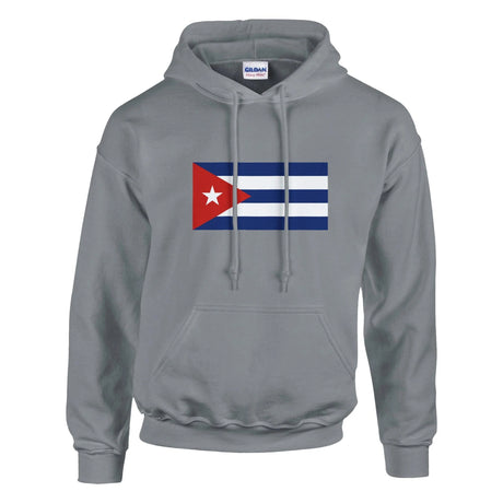 Sweat à capuche cuba coton mélangé broderie confortable