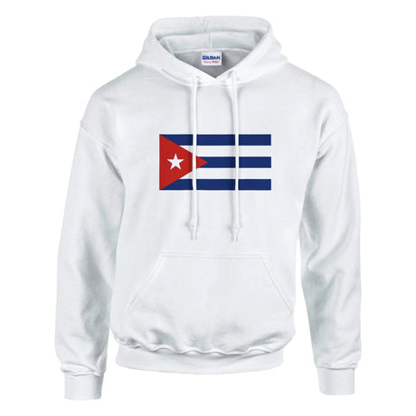 Sweat à capuche cuba coton mélangé broderie confortable