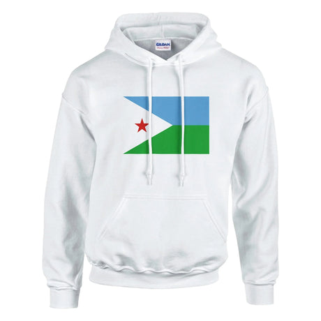 Sweat à capuche djibouti coton mélangé couleur brodé
