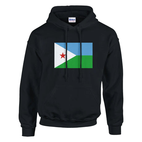 Sweat à capuche djibouti coton mélangé couleur brodé