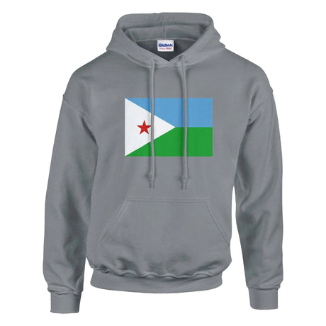 Sweat à capuche djibouti coton mélangé couleur brodé