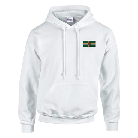 Sweat à capuche dominique broderie couleur coton mélangé