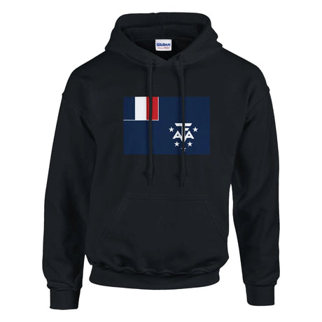 Sweat à capuche drapeau antarctique française coton mélangé