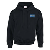 Sweat à capuche drapeau argentine brodé coton mélangé