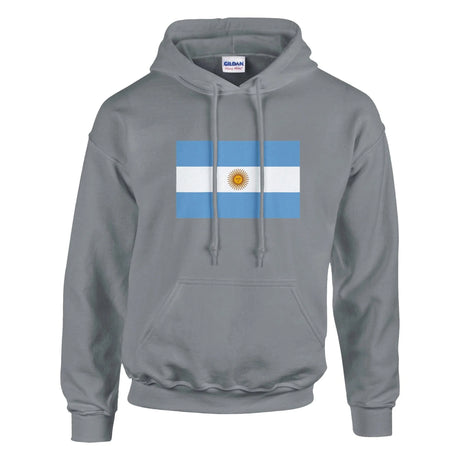 Sweat à capuche drapeau argentine coton mélangé brodé