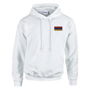 Sweat à capuche drapeau arménie coton mélangé brodé