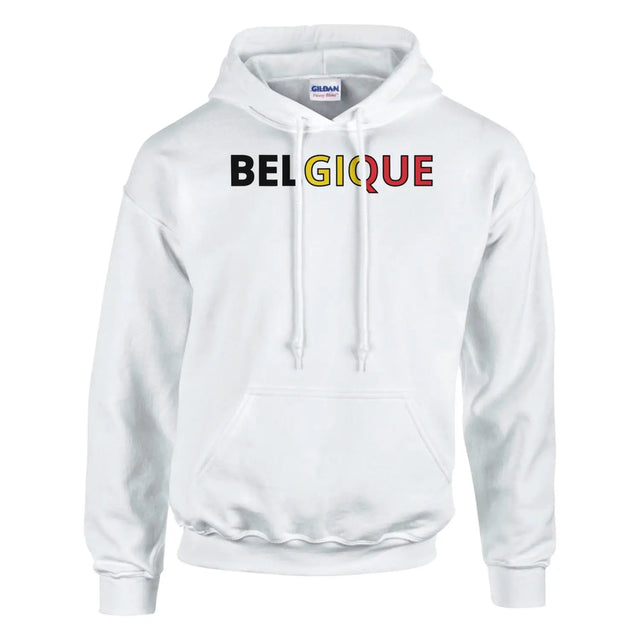 Sweat drapeau belgique en écriture - pixelforma