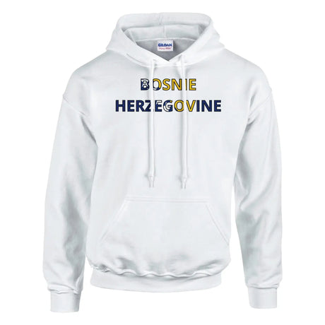 Sweat drapeau bosnie-herzégovine en écriture - pixelforma